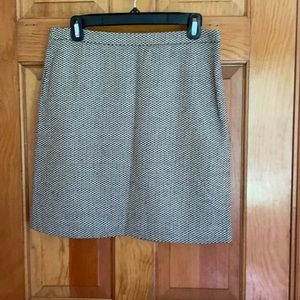 Loft ladies black and cream skirt.